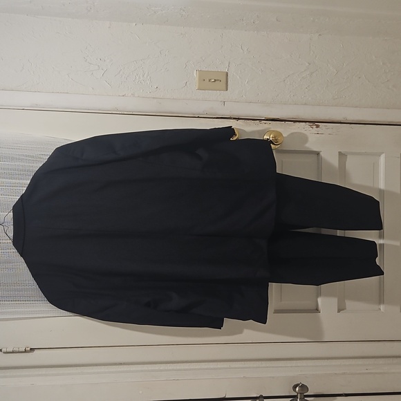 Black Pin Stripe Joseph & Feiss Men's Suit Wool Size 54 Reg / 52 Inch Waist - Picture 9 of 14